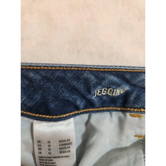 American Eagle Jeans Womens 10 Regular Blue Jegging Straight Super Stretch - Picture 5 of 12